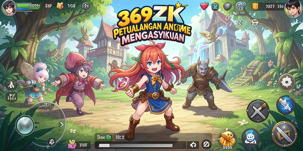 Screenshot dari gameplay <strong>369ZK</strong> menunjukkan karakter anime dalam pertarungan epik.