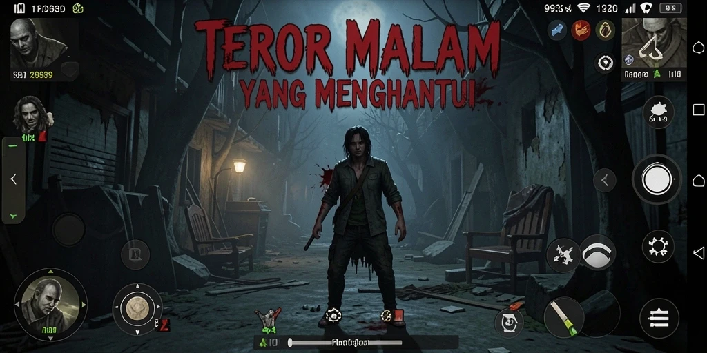 Tampilan menyeramkan dalam gameplay <strong>9939</strong> di suasana yang gelap.