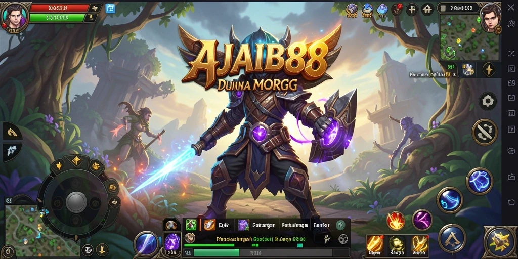Screenshot utama AJAIB88 menampilkan aksi seru dalam dunia MMORPG.
