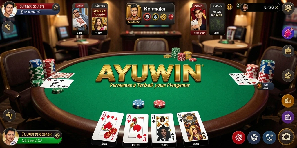Tampilan gameplay Poker AYUWIN yang menarik dan dinamis.