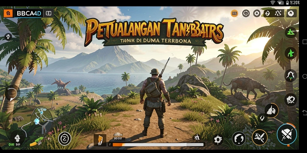 Screenshot gameplay BBCA4D yang menampilkan pengalaman Open World yang mendalam.