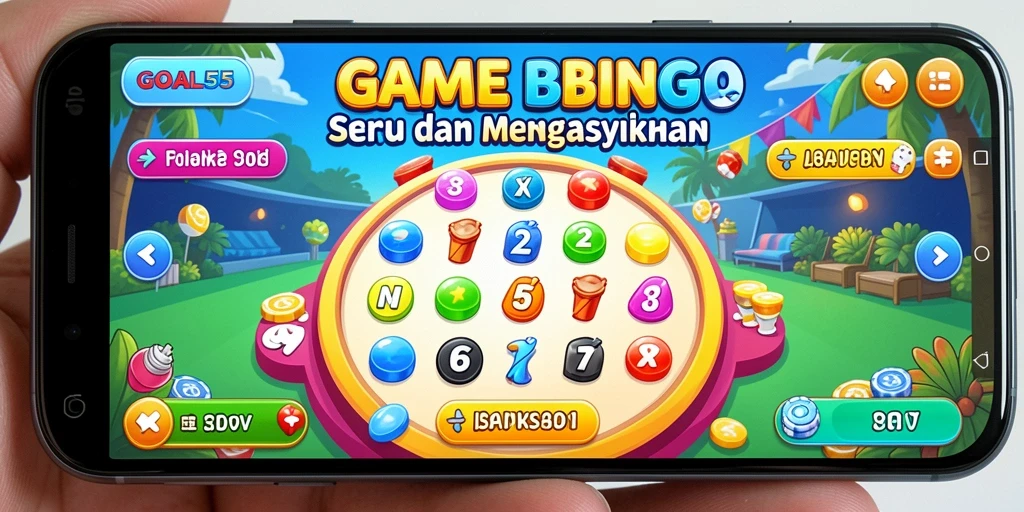 Tampilan gameplay Bingo yang mengasyikkan di GOAL55.