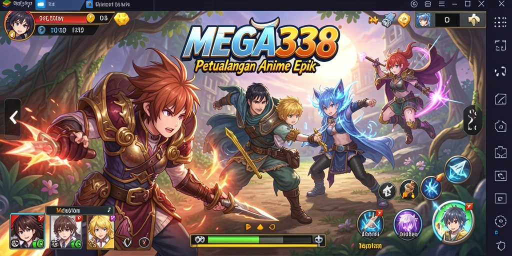 Gameplay seru dan karakter anime menarik di MEGA338.