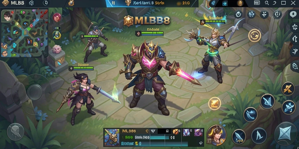 Tampilan menarik dari gameplay strategis MLBB8.