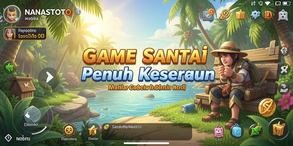 Screenshot gameplay <strong>NANASTOTO</strong> yang penuh warna dan menarik.