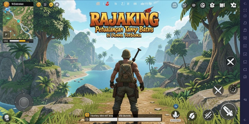 Gameplay <strong>RAJAKING</strong> yang menakjubkan di dunia terbuka.