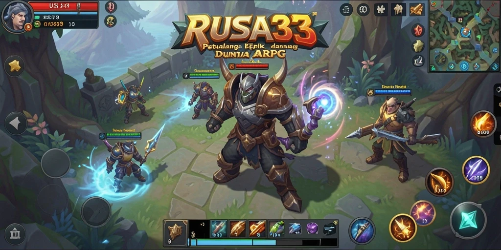 Tampilan permainan RUSA33 yang menegangkan dan seru dalam genre ARPG.