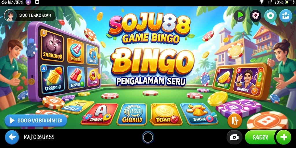 Tampilan gameplay Bingo SOJU88 yang seru dan interaktif.
