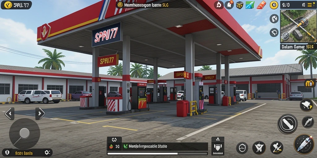 Tampilan layar utama gameplay SPBU77 dengan berbagai fitur menarik.