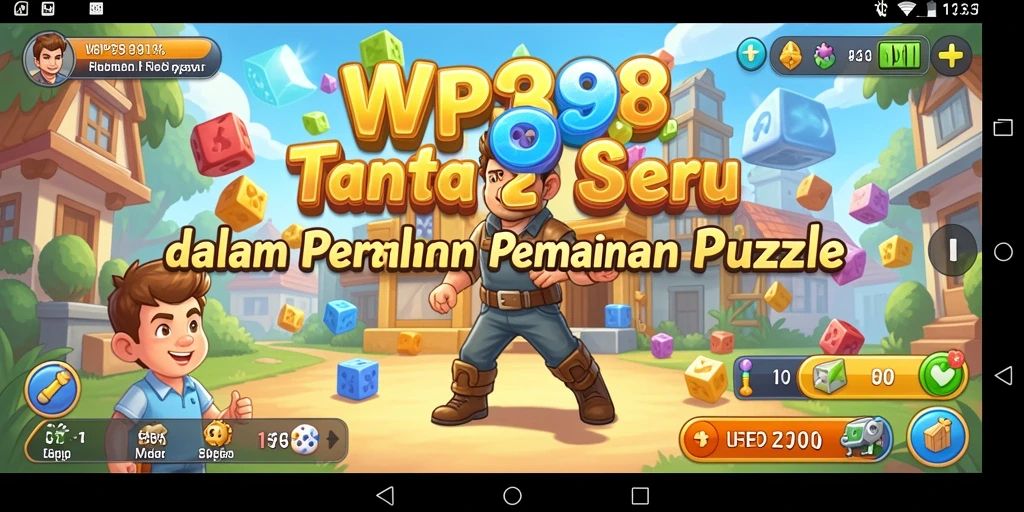 Screenshot WP888 menunjukkan gameplay seru dalam menyelesaikan puzzle yang menantang.